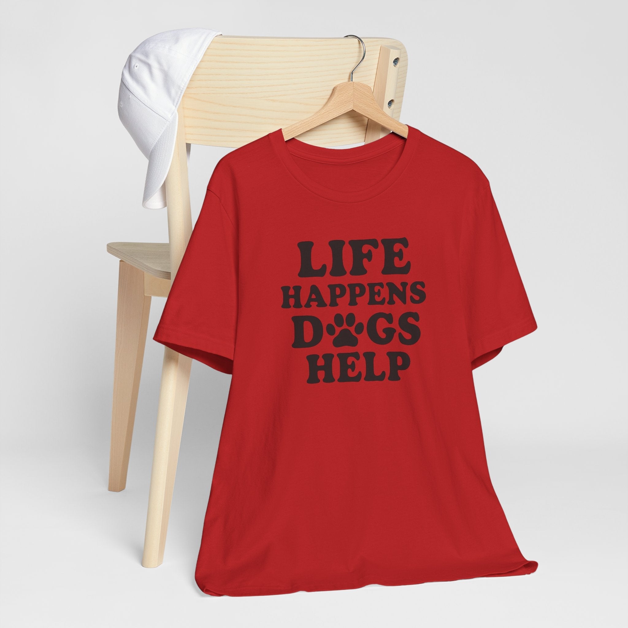 Dog Lover Tee - Life Happens Dogs Help
