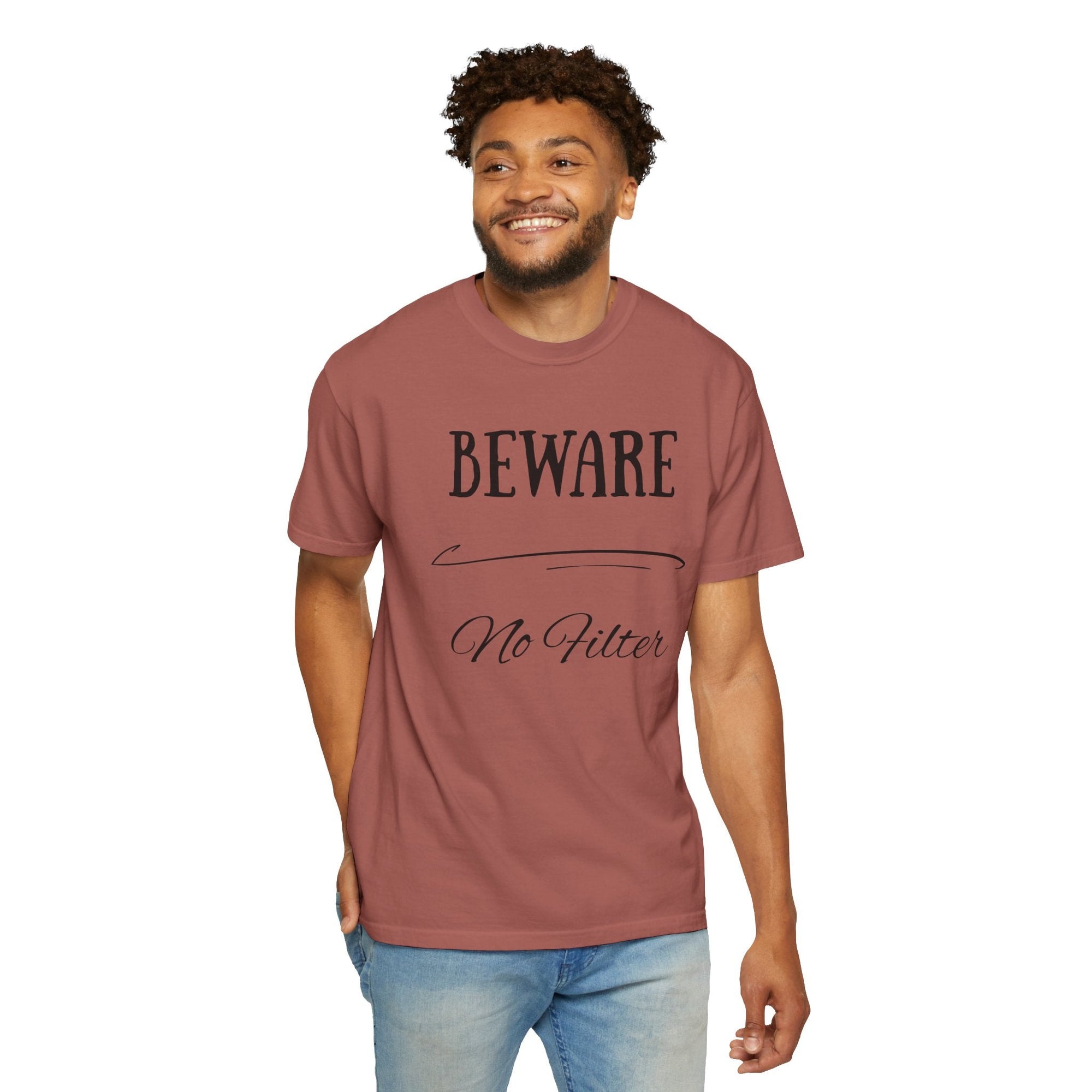 Unisex Graphic Tee - "Beware No Filter"