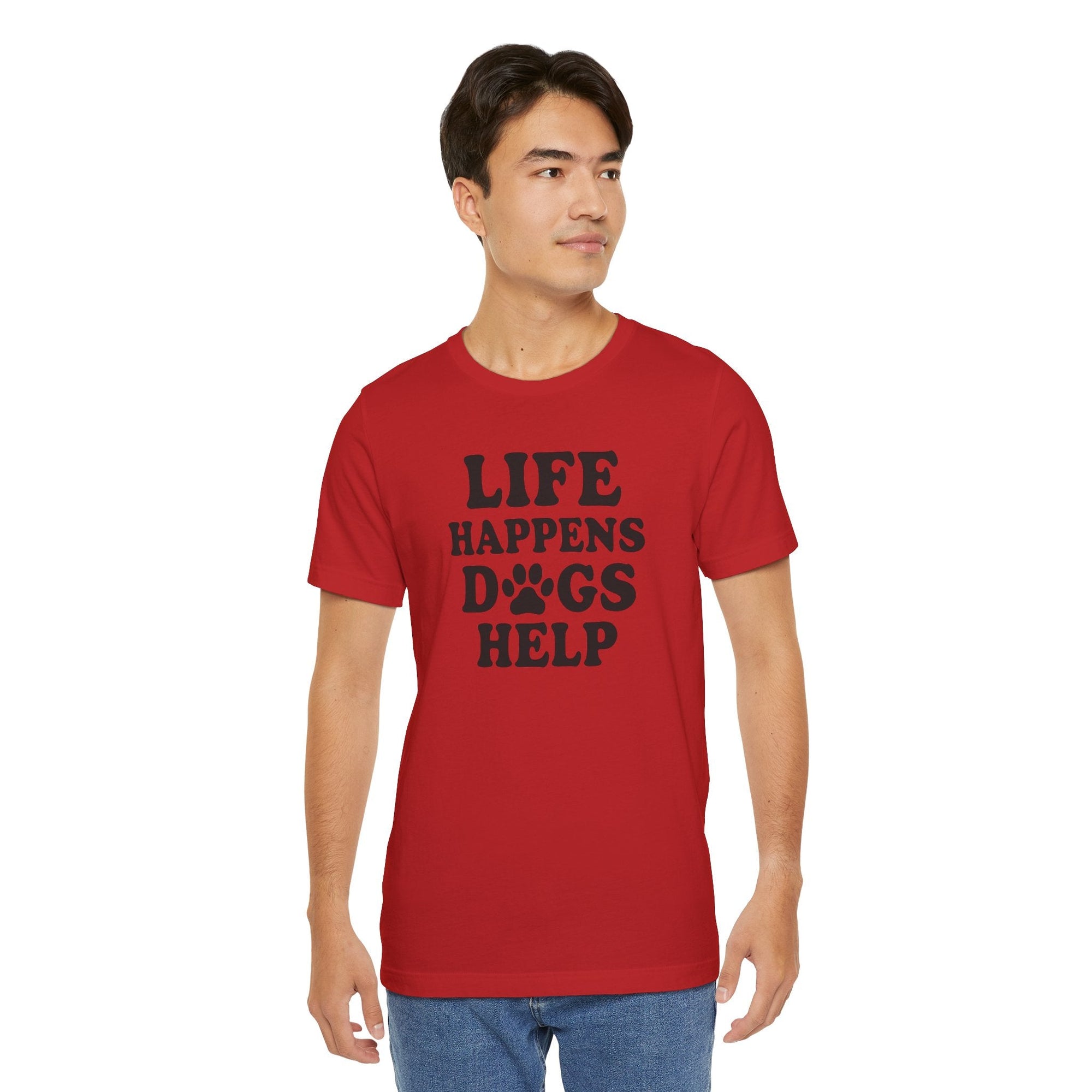 Dog Lover Tee - Life Happens Dogs Help