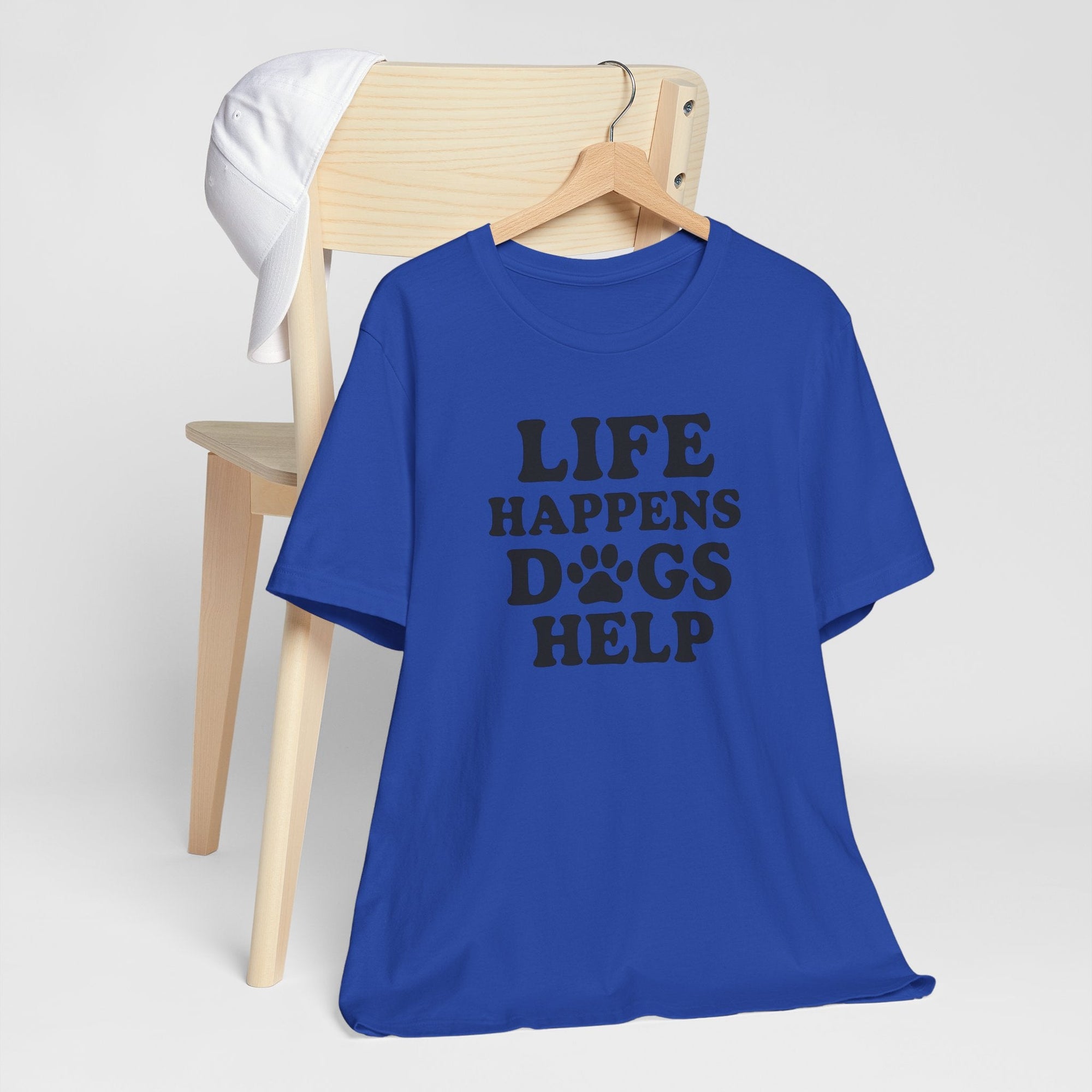 Dog Lover Tee - Life Happens Dogs Help