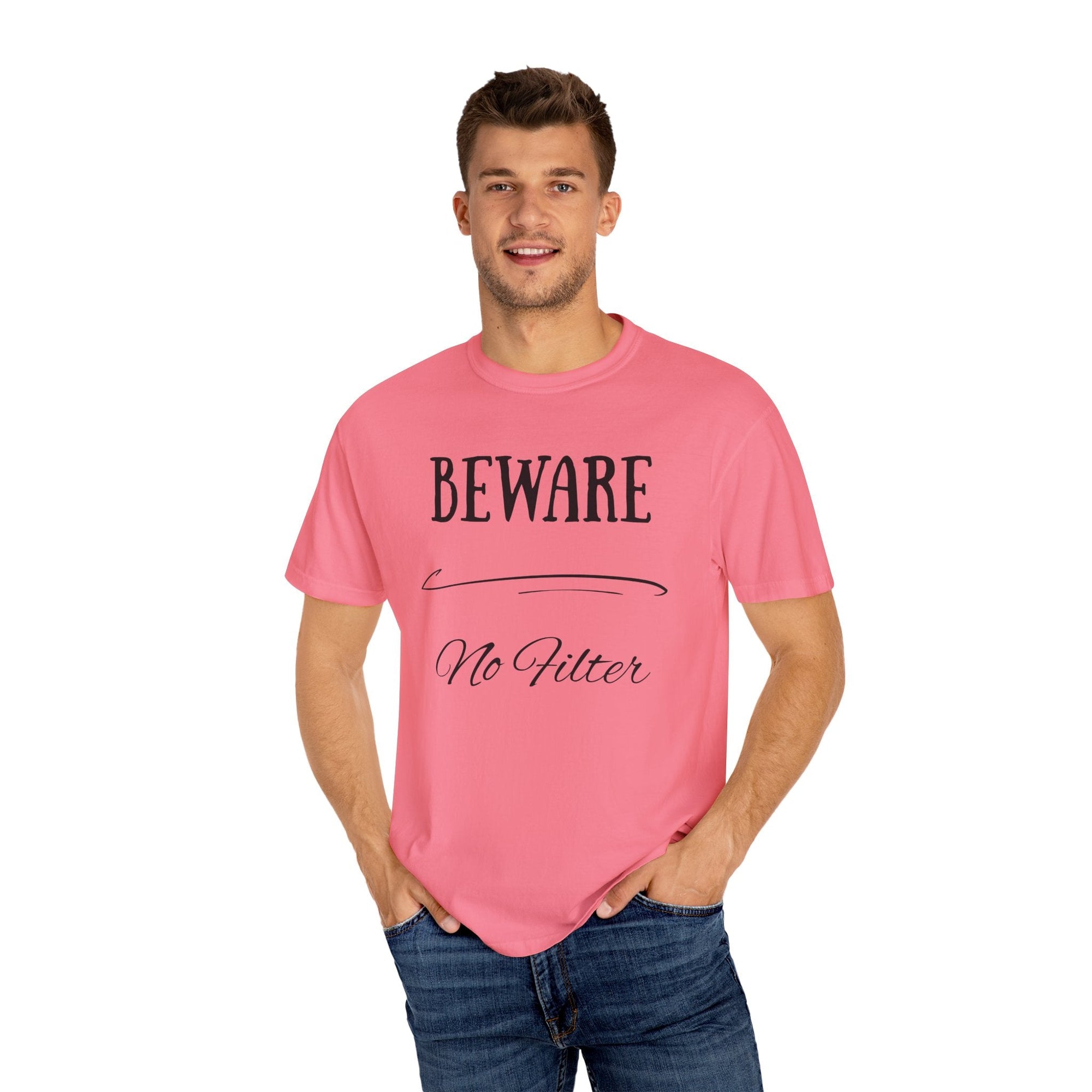 Unisex Graphic Tee - "Beware No Filter"
