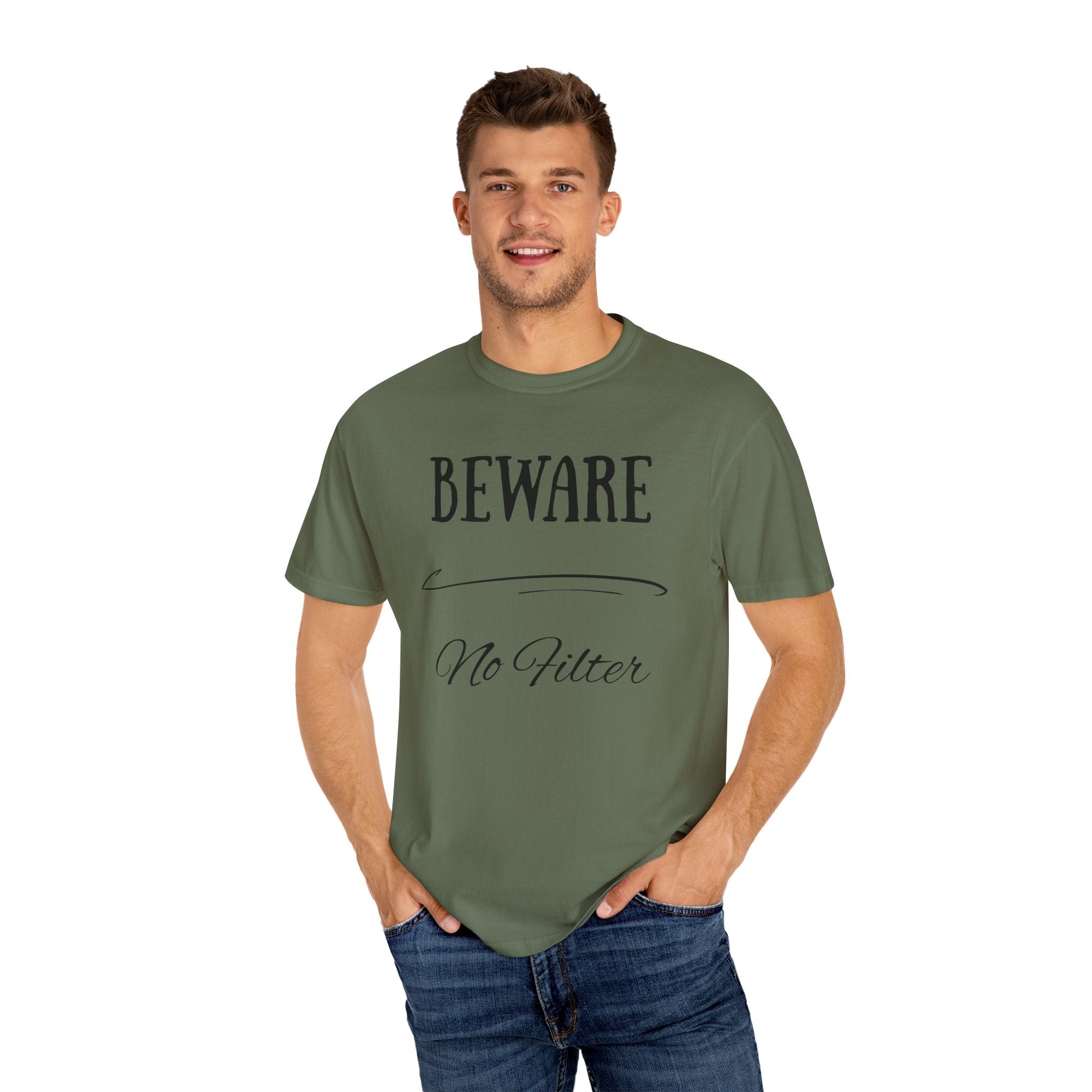 Unisex Graphic Tee - "Beware No Filter"