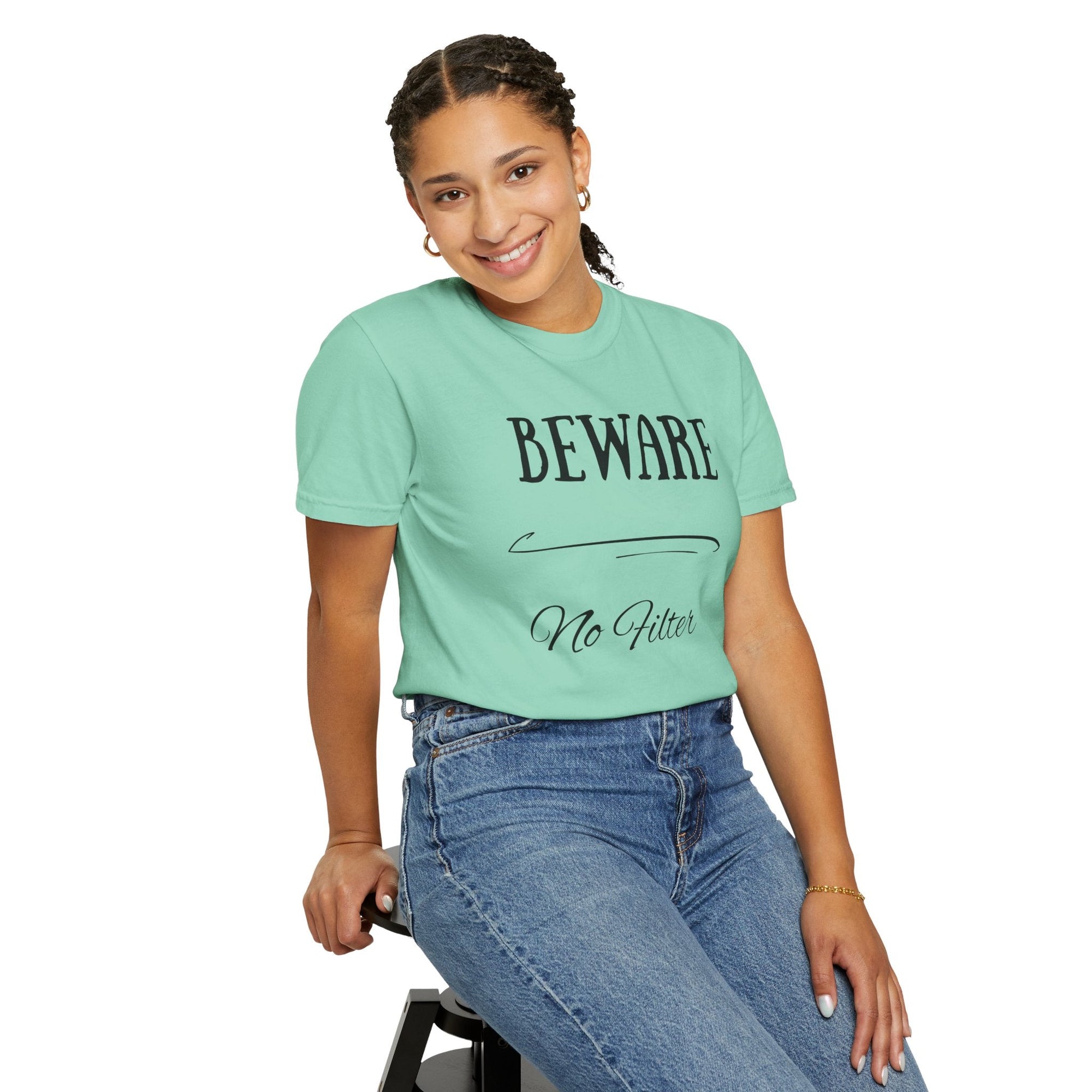 Unisex Graphic Tee - "Beware No Filter"