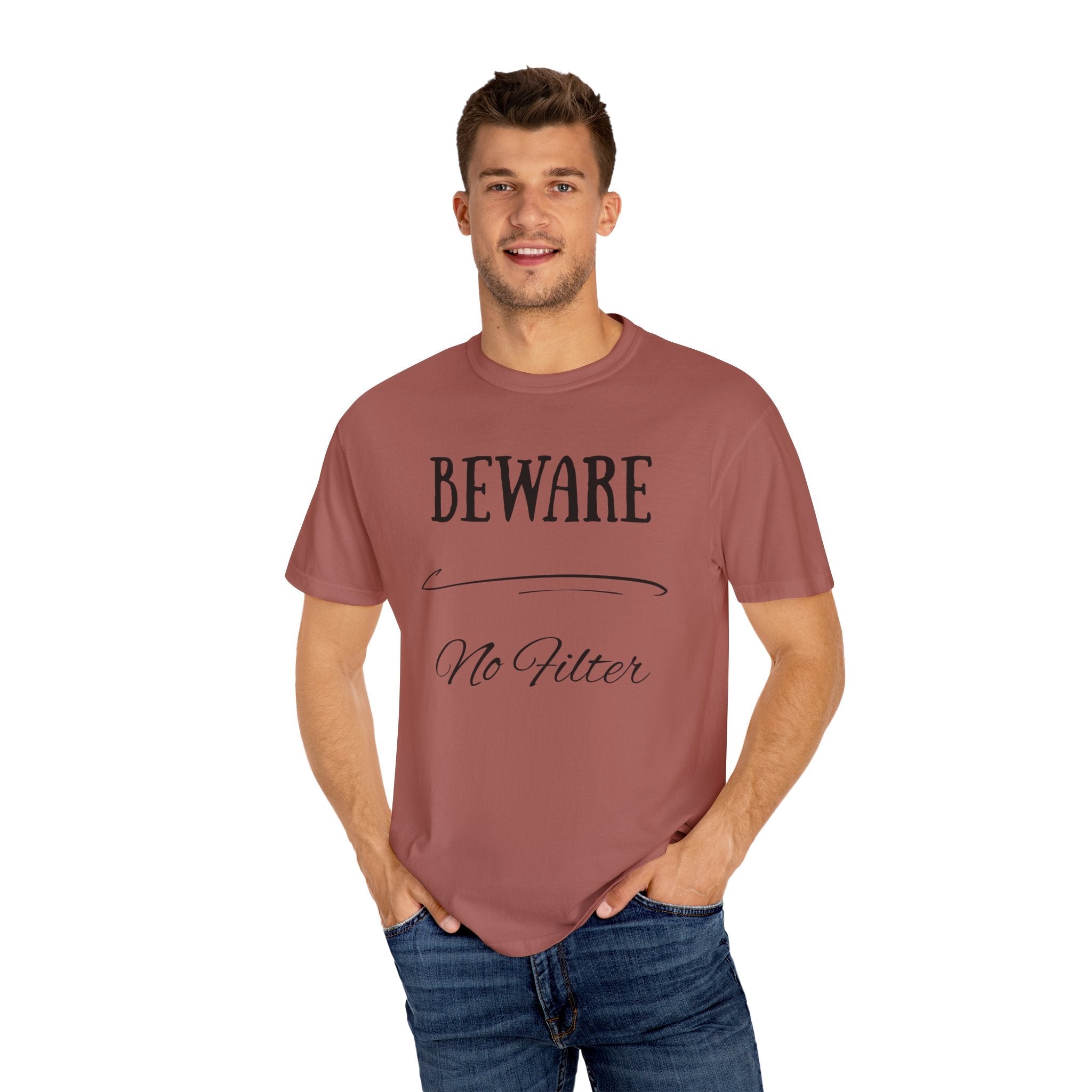Unisex Graphic Tee - "Beware No Filter"