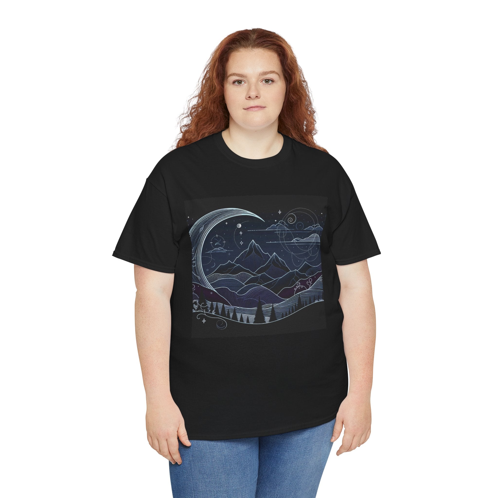 Nighttime Mountain Scenery Tee,